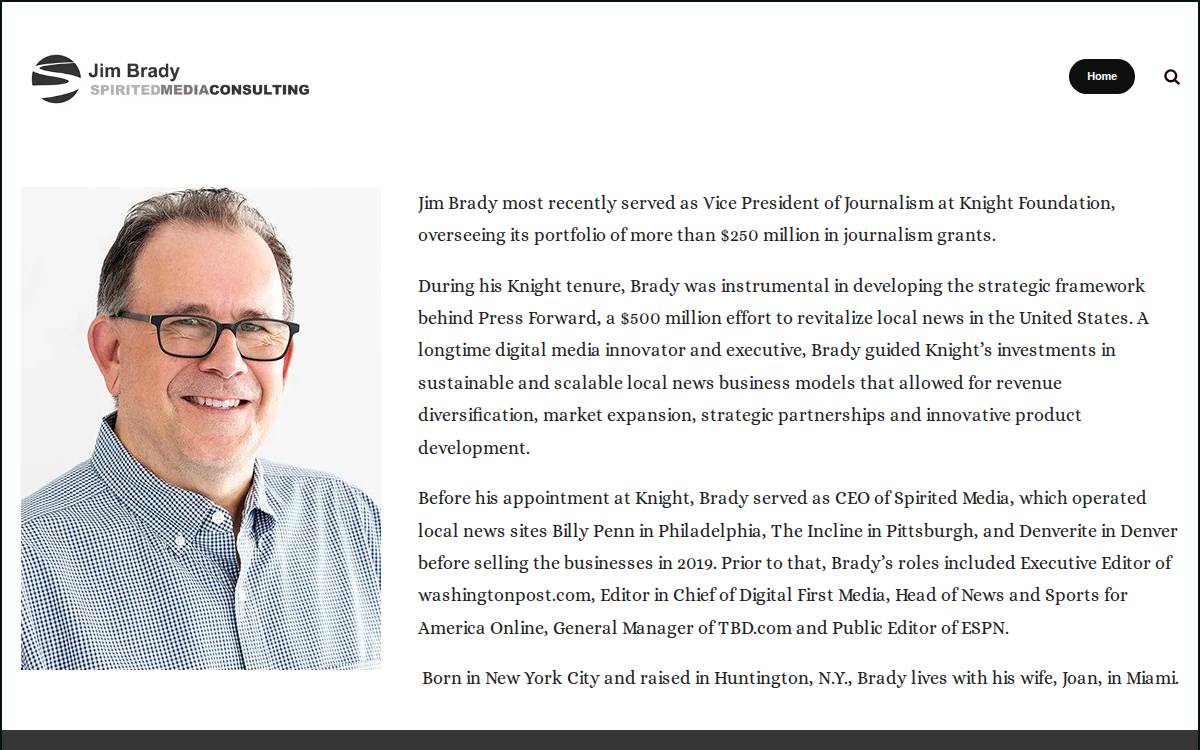 Spirited Media website preview
