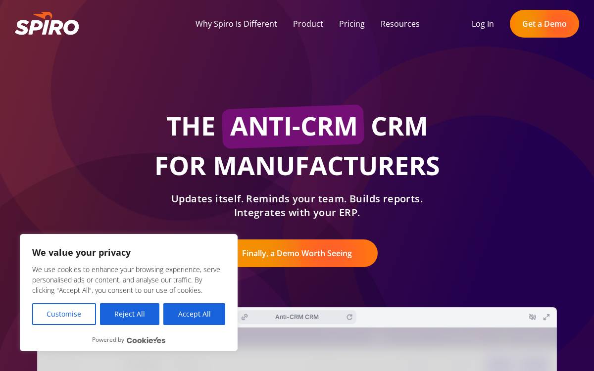 Spiro Technologies website preview