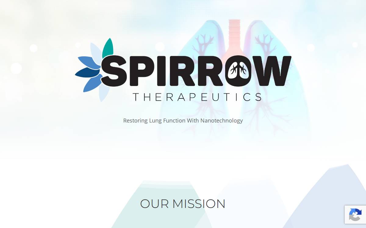 Spirrow Therapeutics website preview