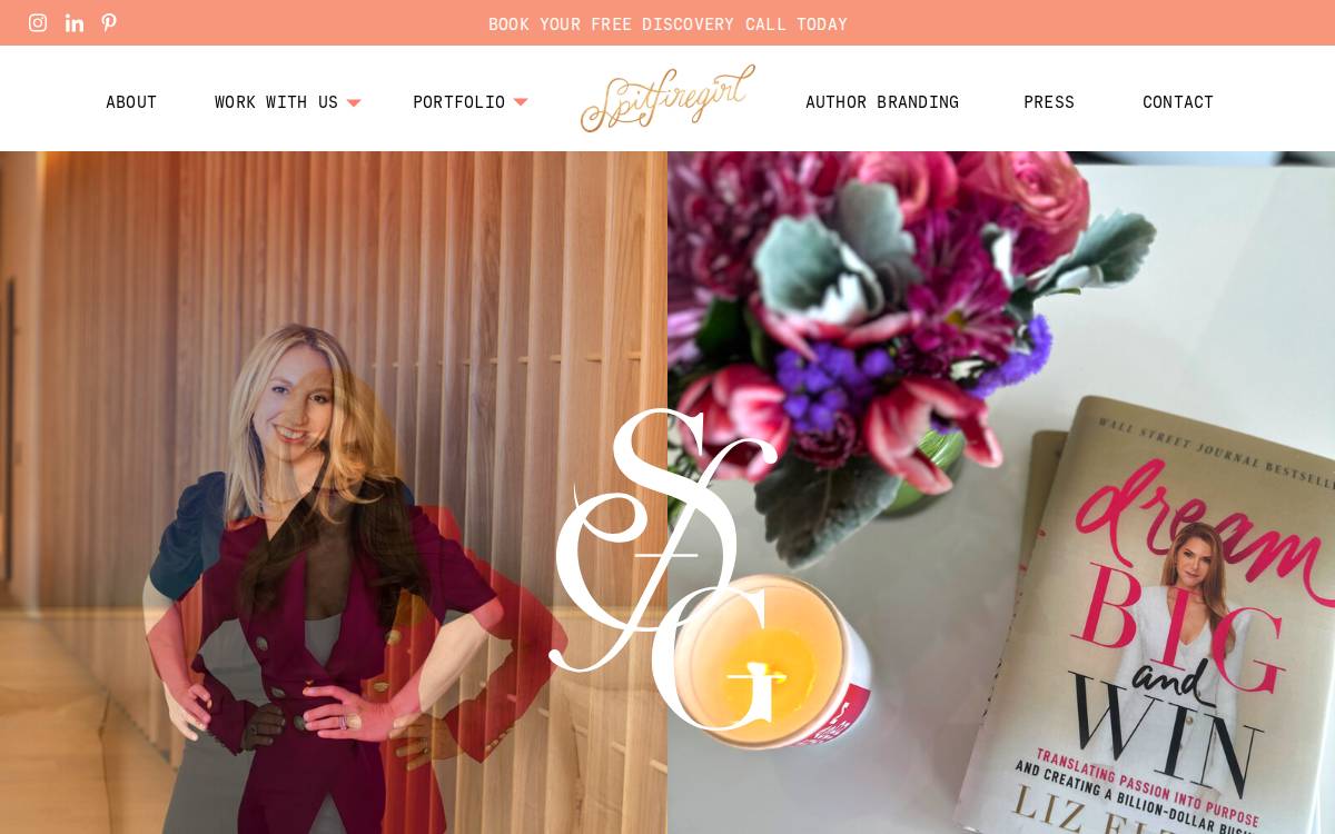 Spitfiregirl Design website preview