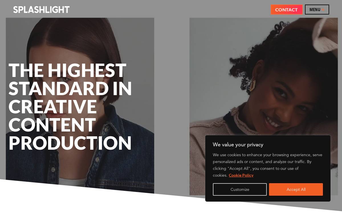 Splashlight website preview