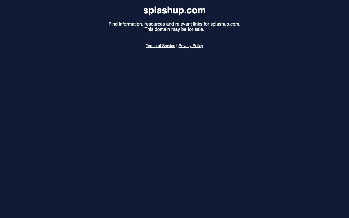 Splashup website preview