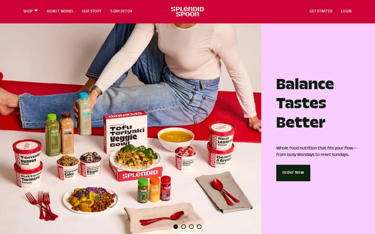 Splendid Spoon website preview