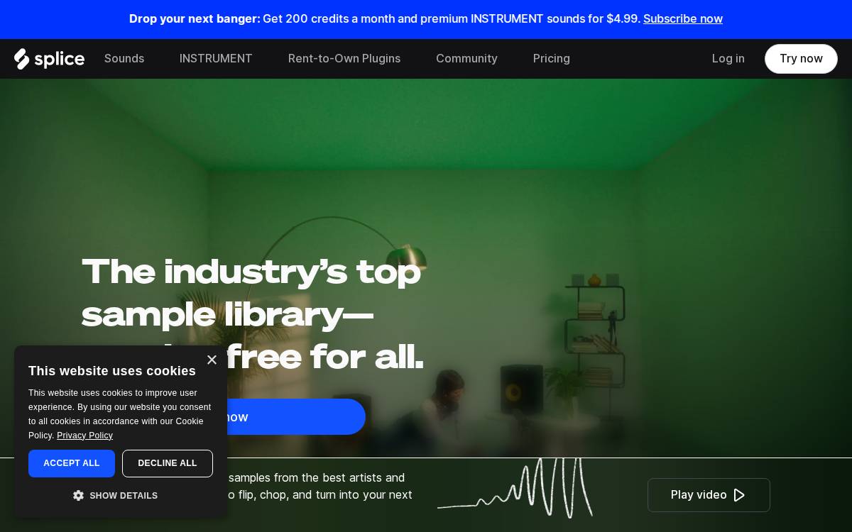 Splice website preview