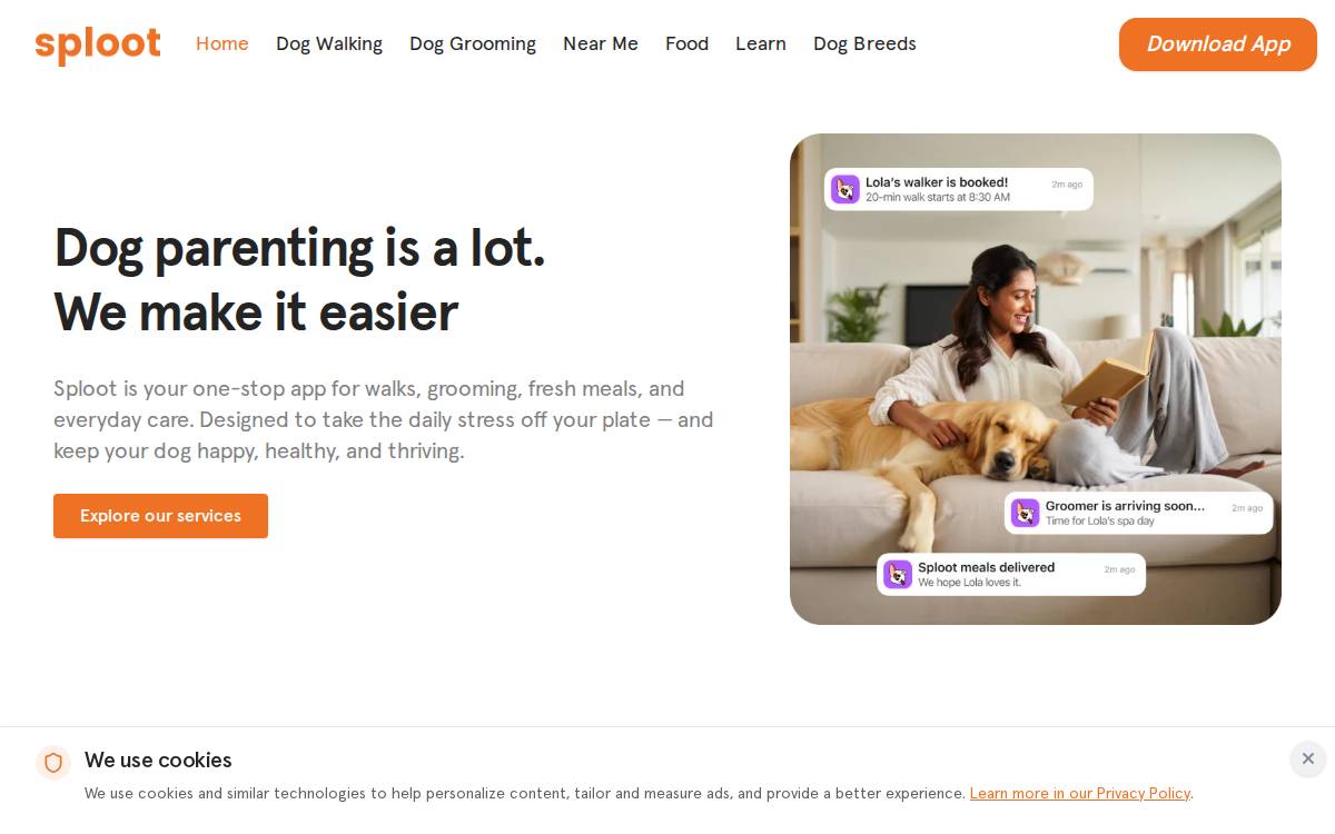 Sploot website preview