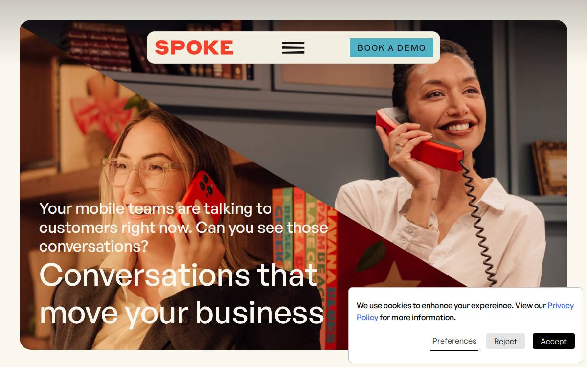 Spoke website preview