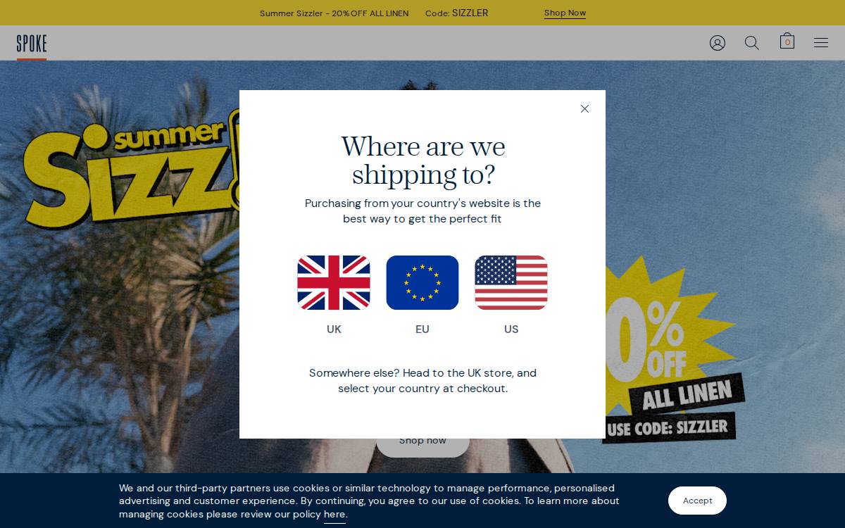 Spoke website preview