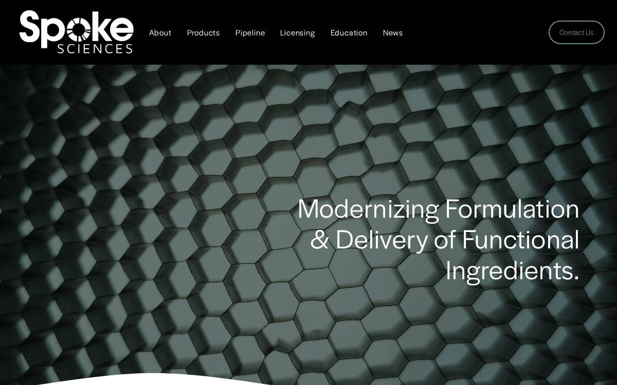 Spoke Sciences website preview