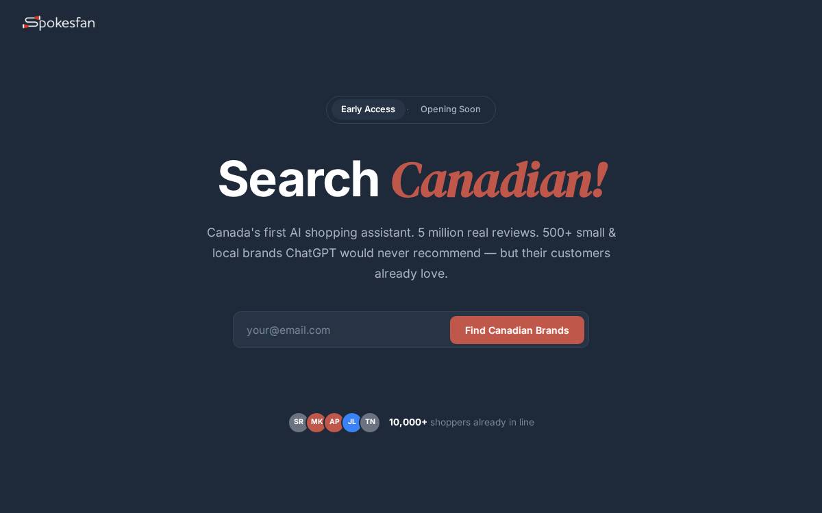 Spokesfan Inc. Website website preview