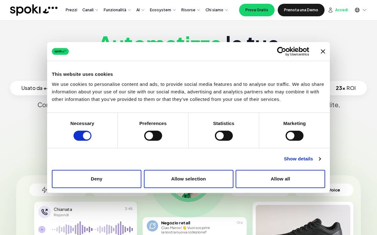 Spoki website preview