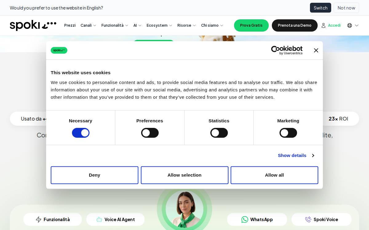 SPOKI website preview