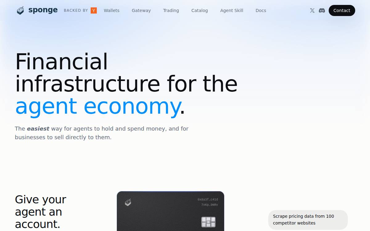 Sponge website preview