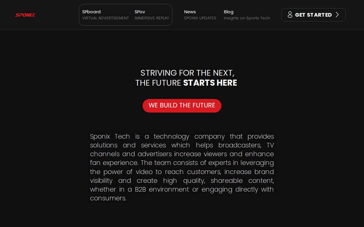 Sponix Tech website preview