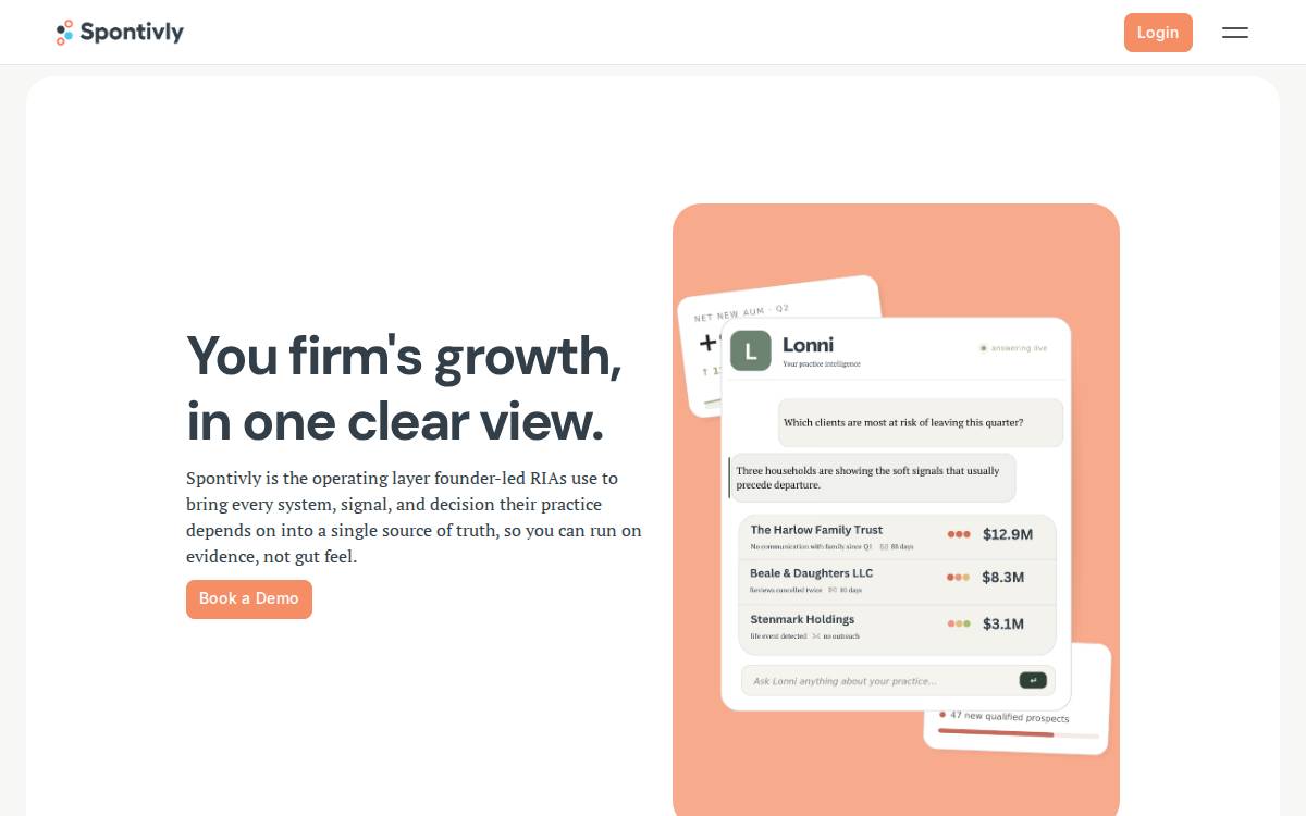 Spontivly website preview