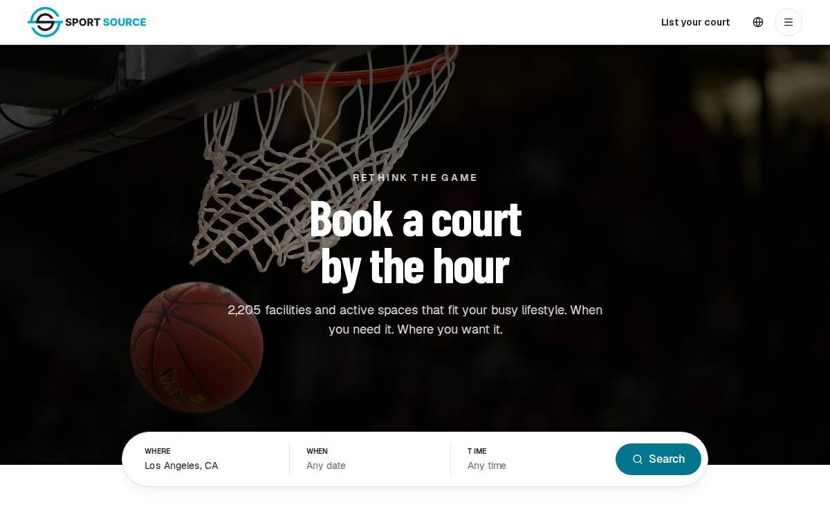 Sport Source website preview