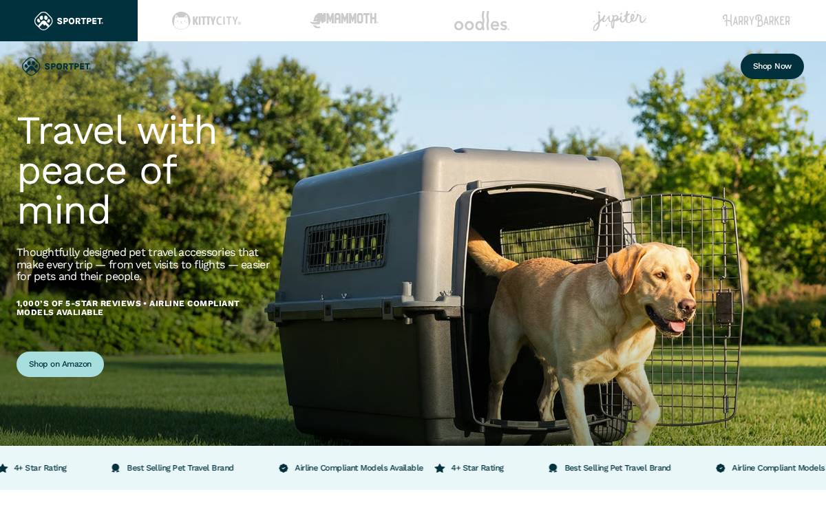 Sportpet website preview