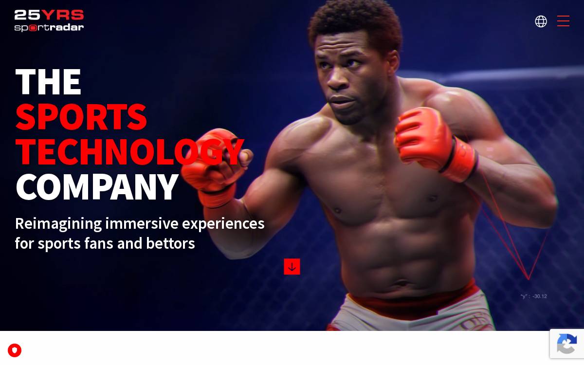 Sportradar website preview