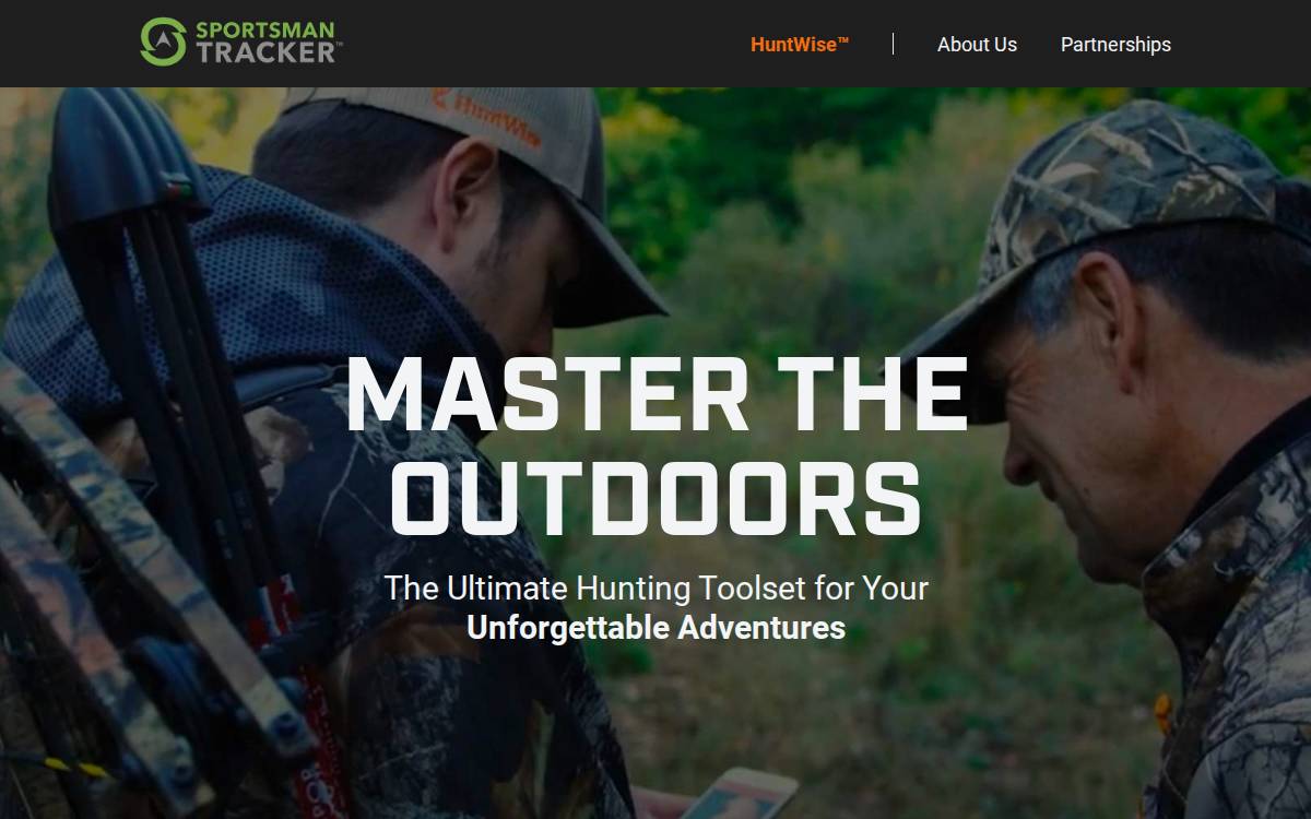Sportsmantracker website preview