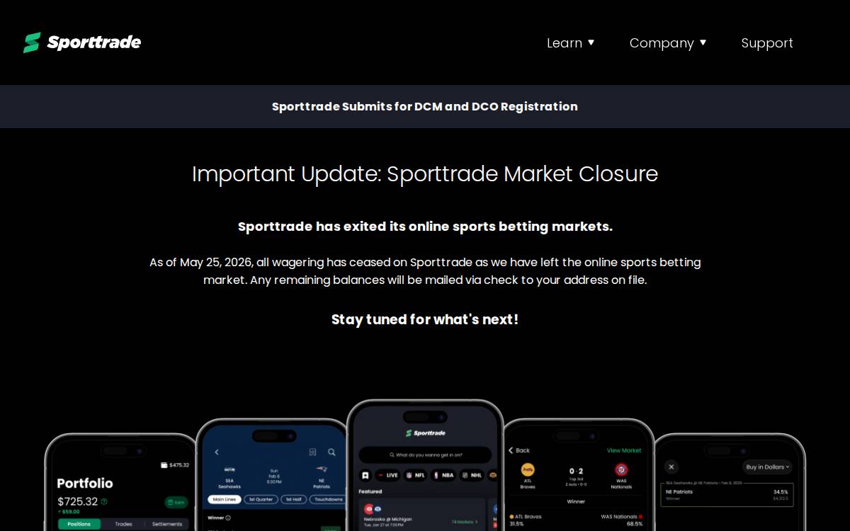 Sporttrade website preview