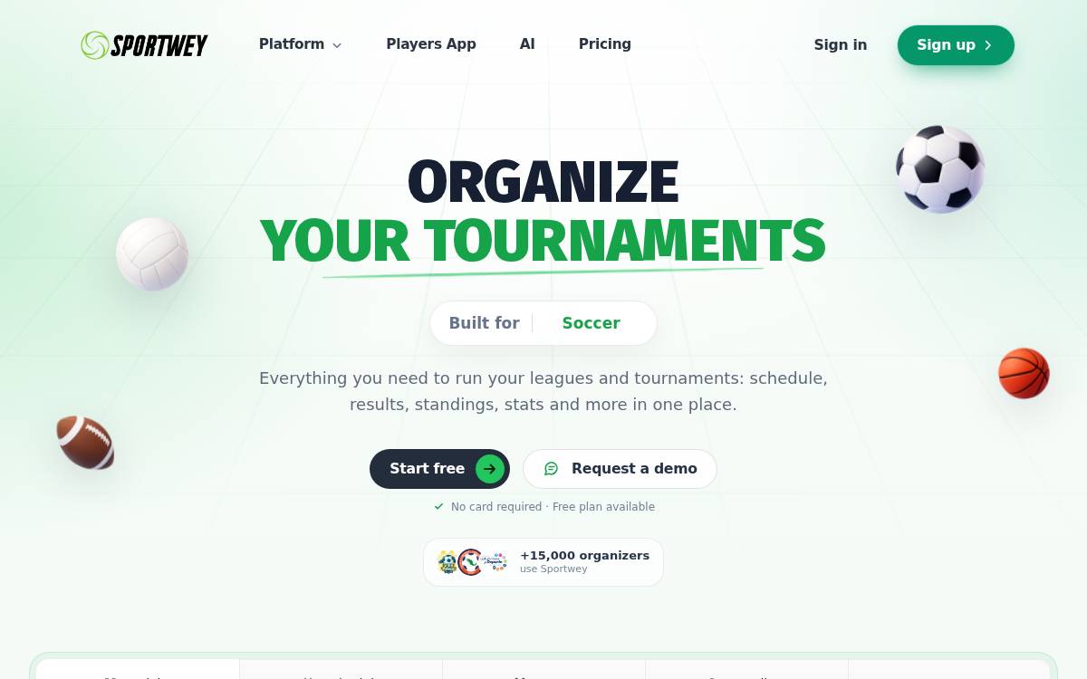 Sportwey website preview