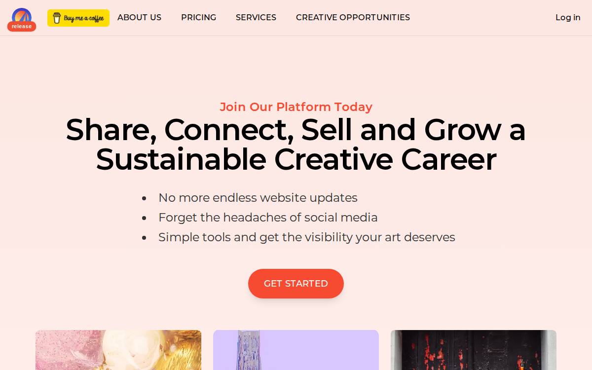 Spotlight Creators website preview