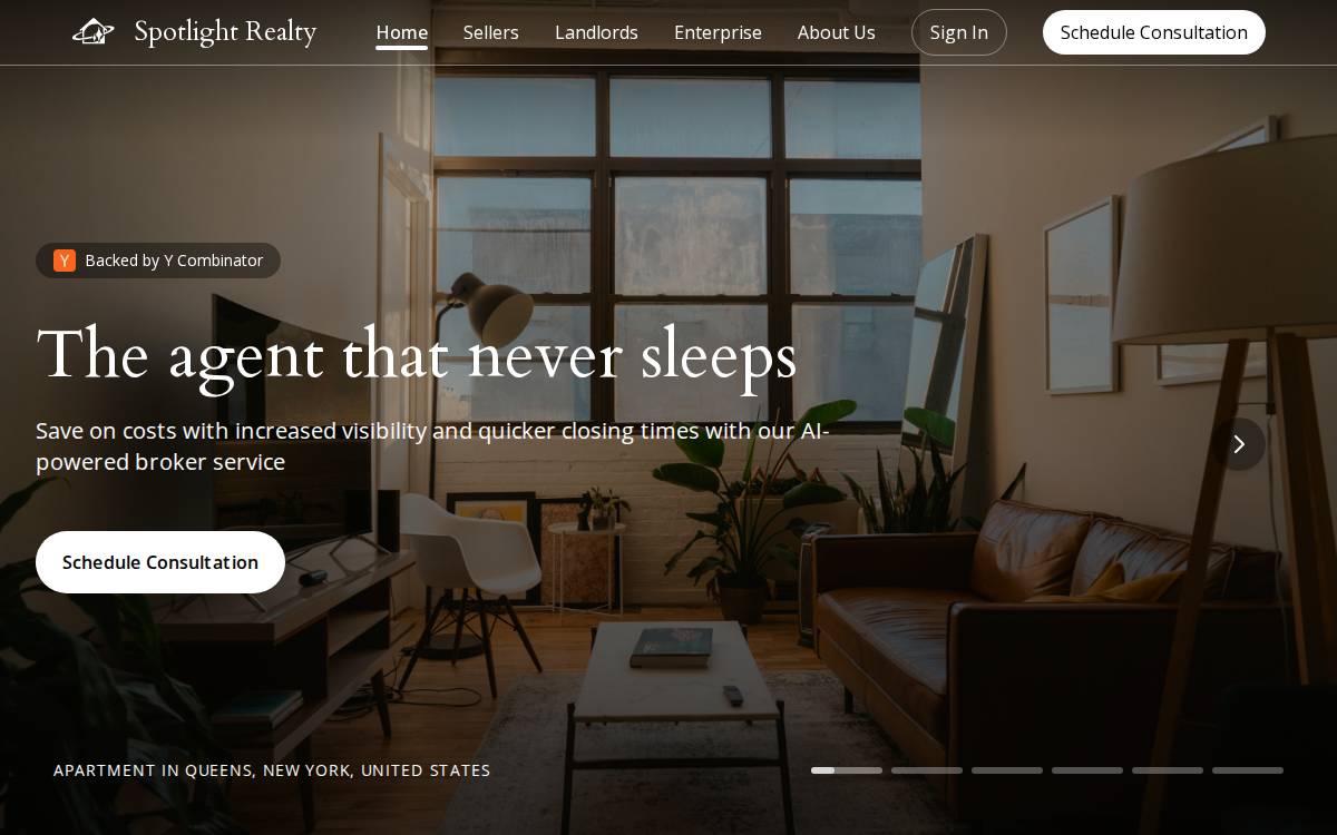 Spotlight Realty website preview