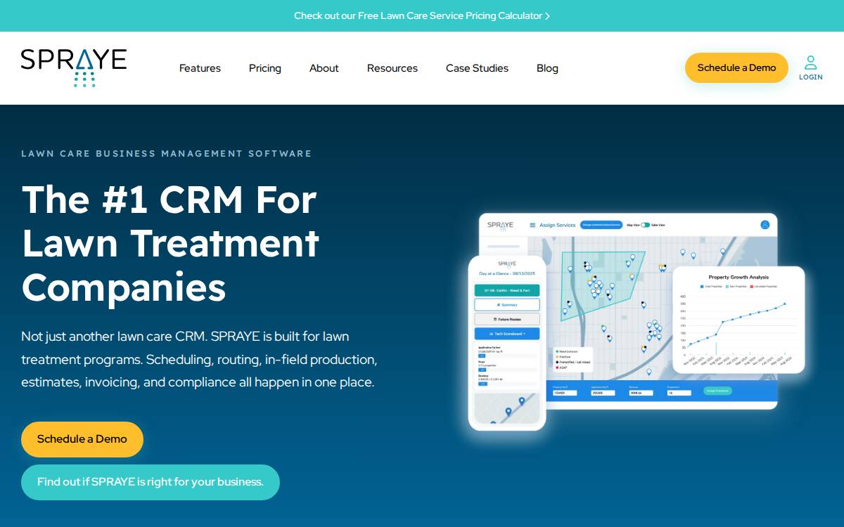 Spraye Software website preview