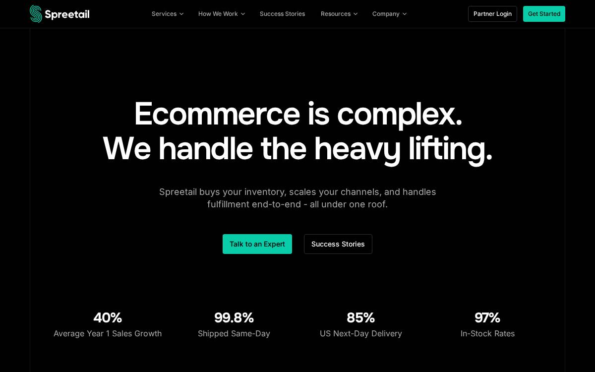 Spreetail website preview