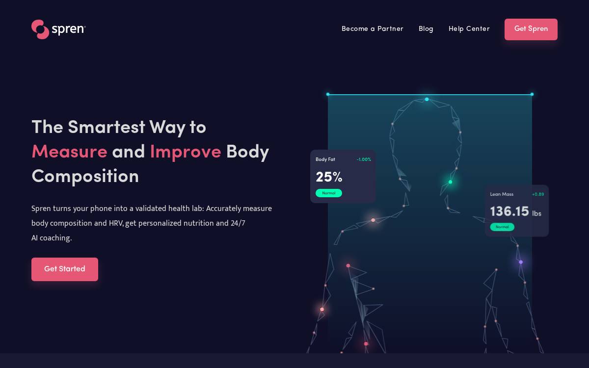 Spren website preview