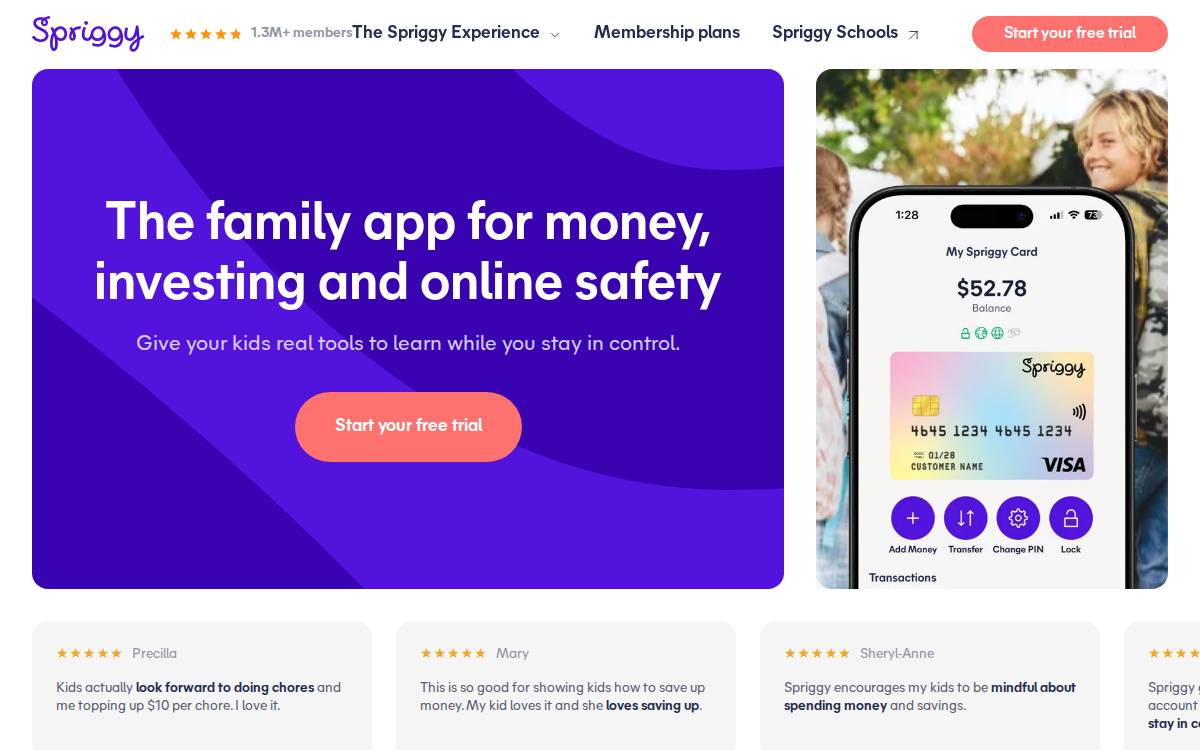 Spriggy website preview