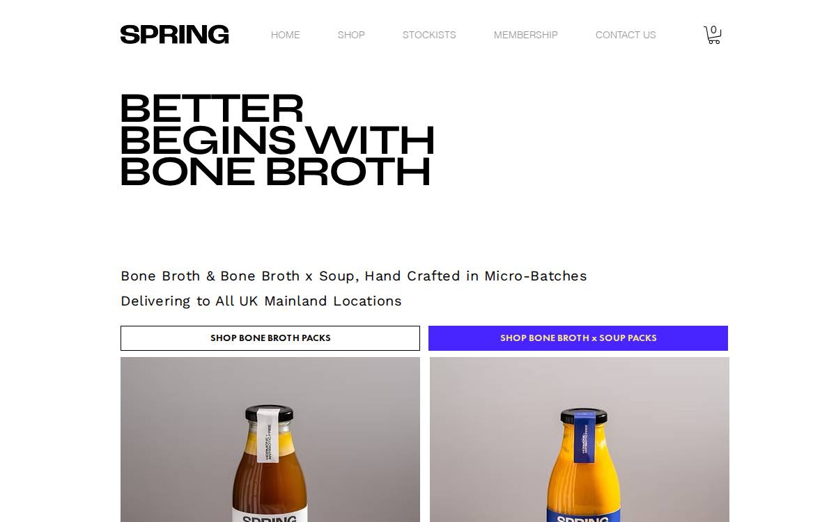 Spring Broth website preview