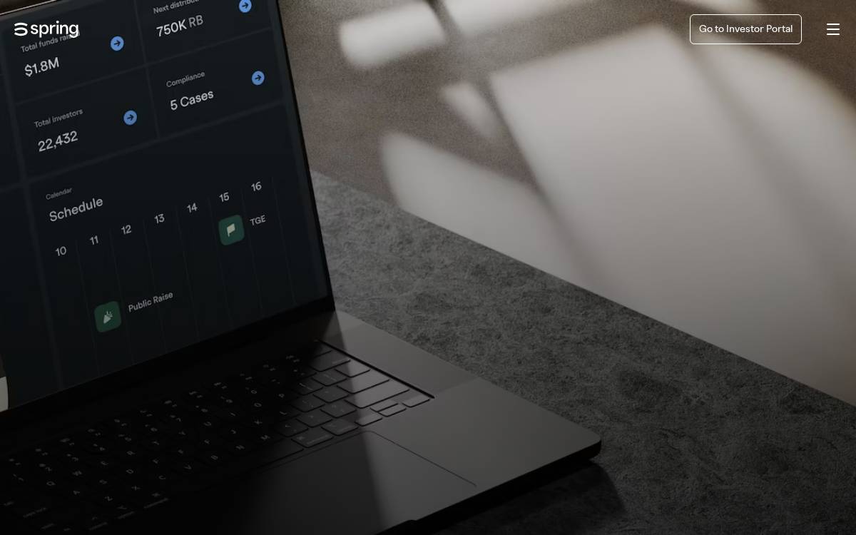 Spring website preview
