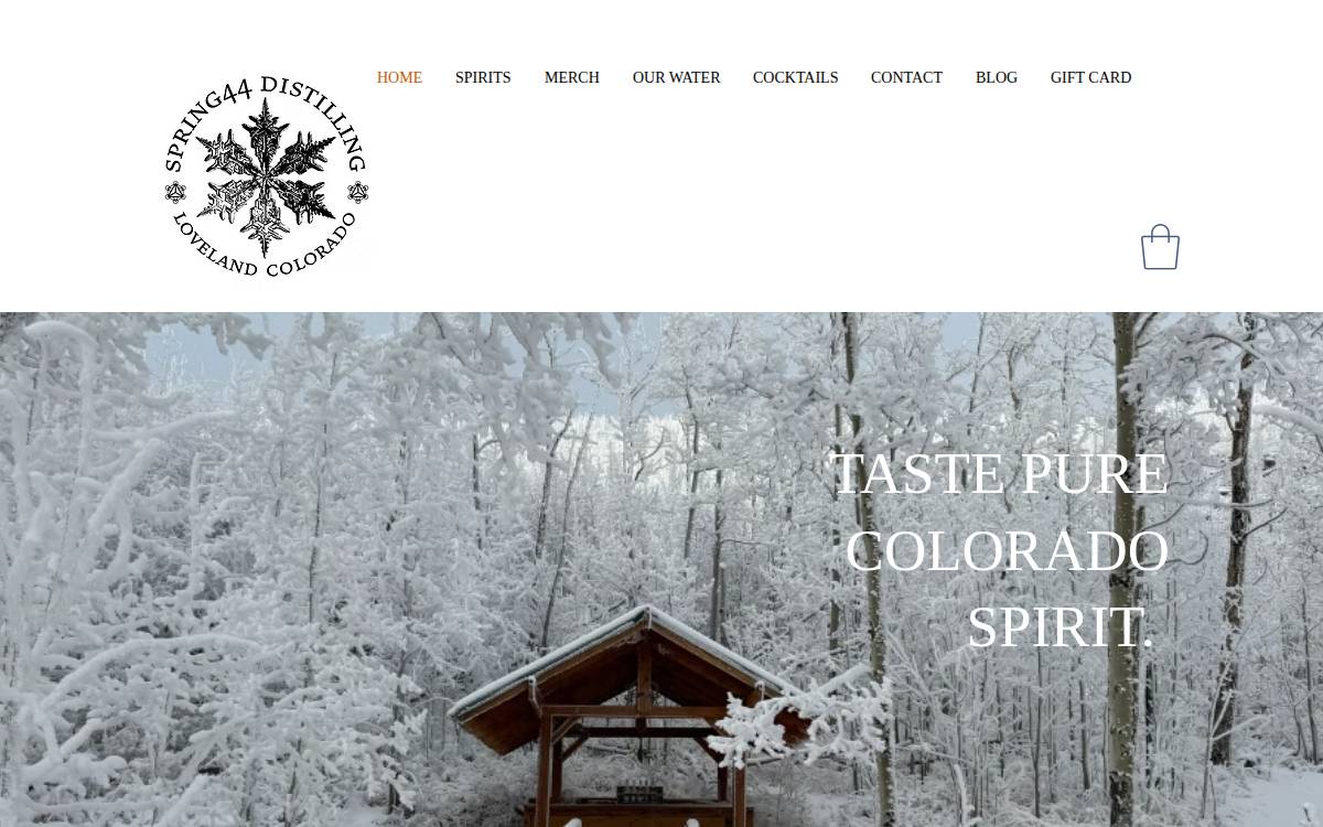 Spring44 Distilling website preview