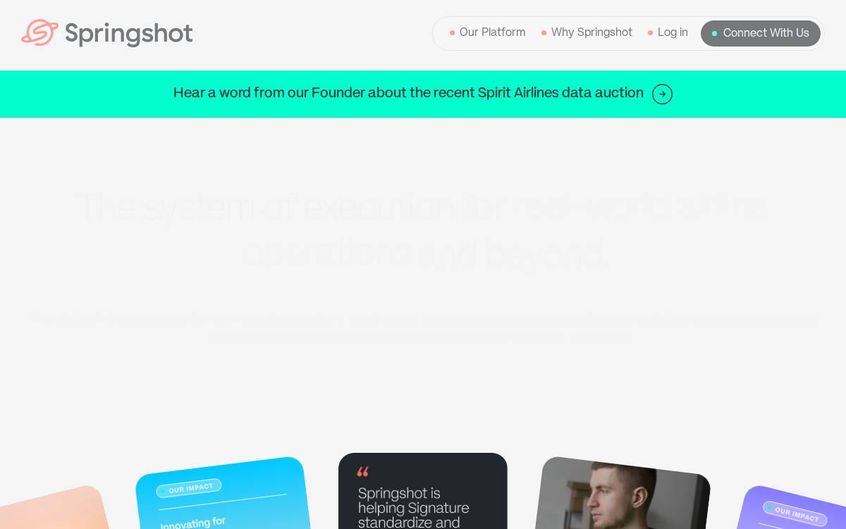 Springshot website preview