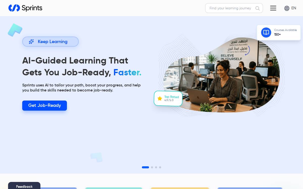 Sprints website preview