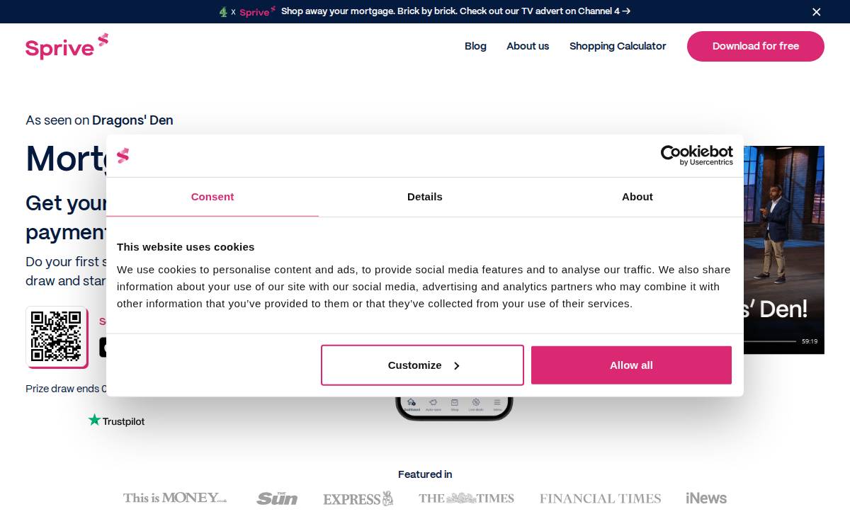 Sprive website preview