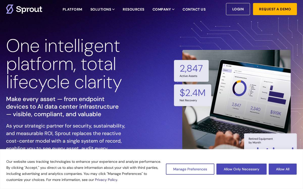 Sprout website preview