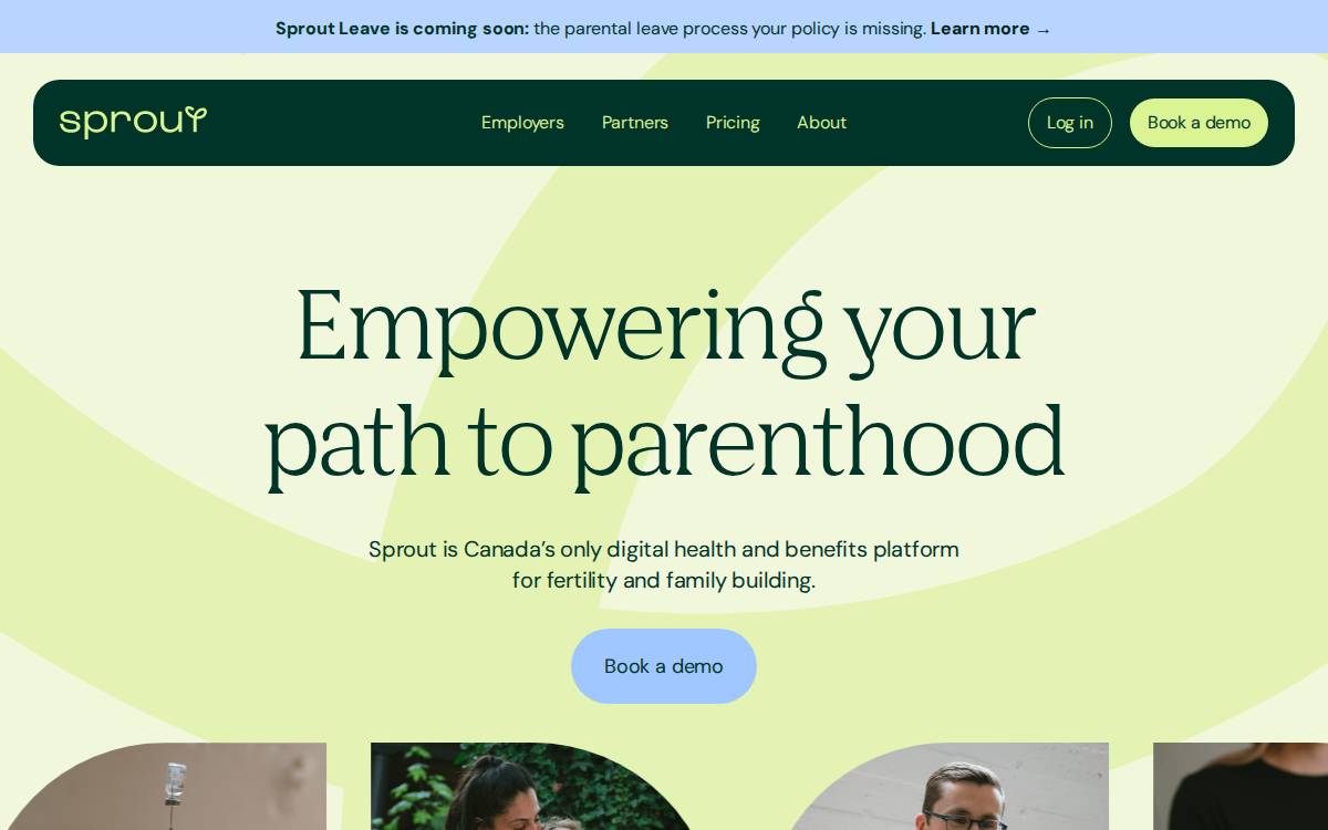 SPROUT FAMILY website preview
