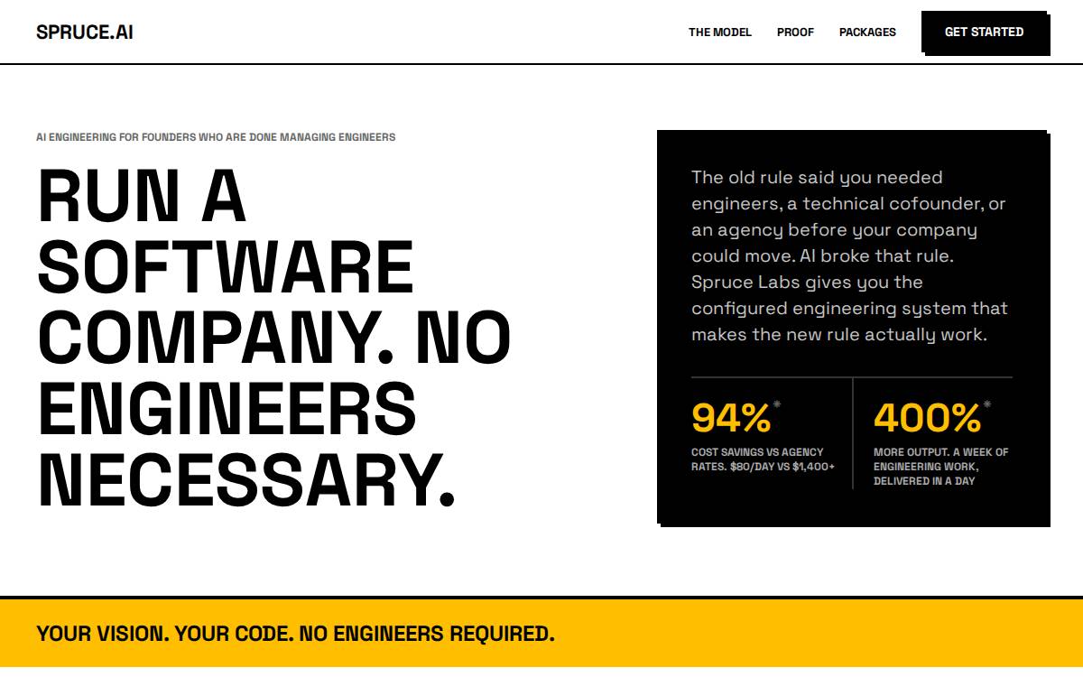 Spruce Labs website preview
