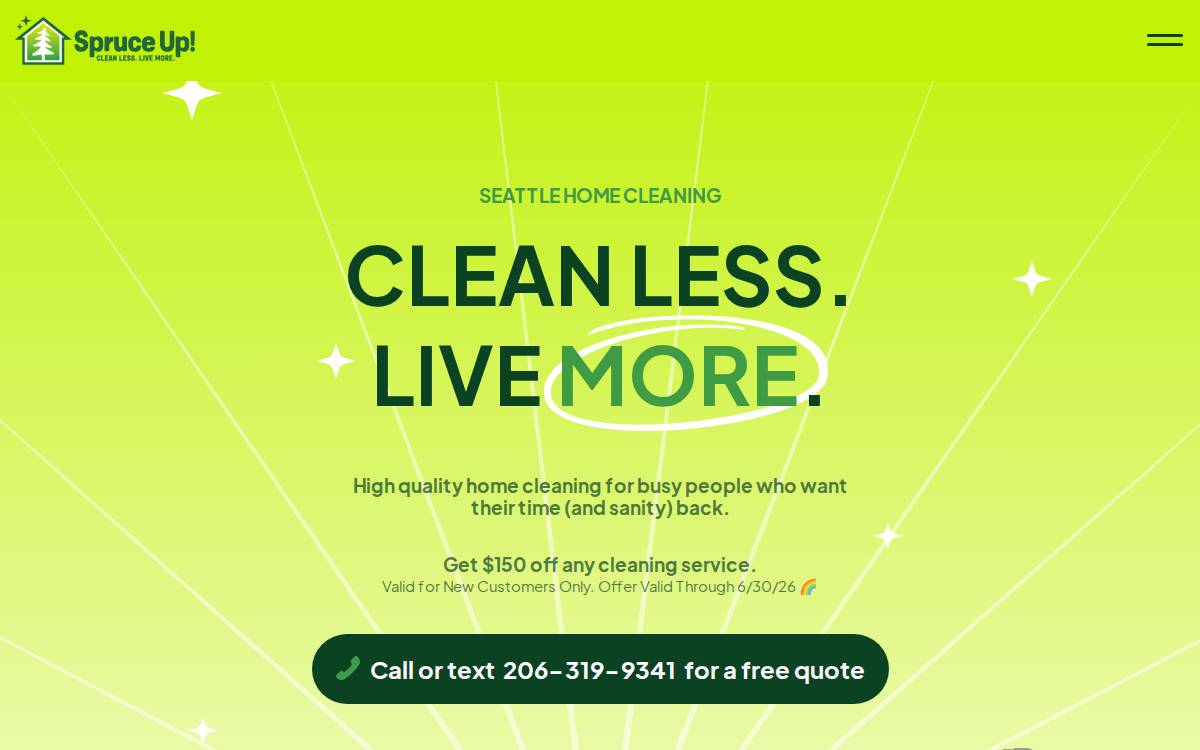 Spruce UP website preview