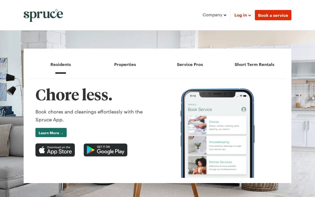 Spruce website preview