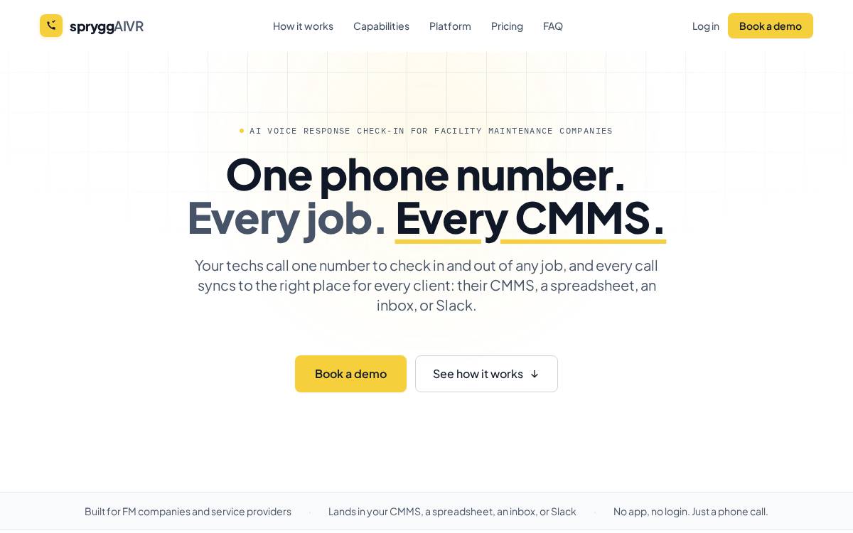 Sprygg website preview