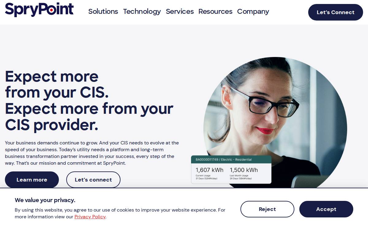 Sprypoint website preview