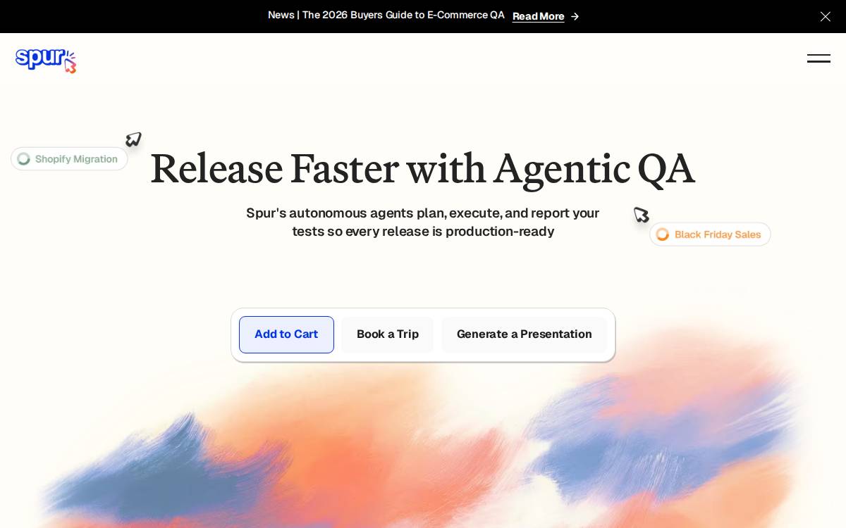 Spur website preview
