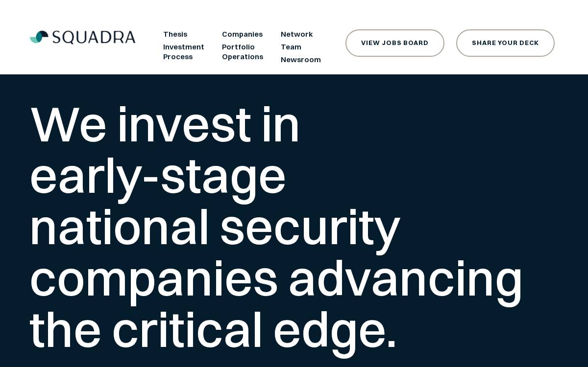 Squadra website preview