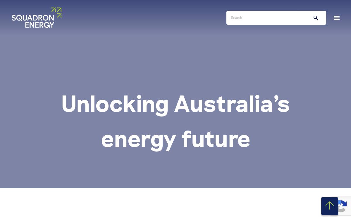 Squadron Energy website preview