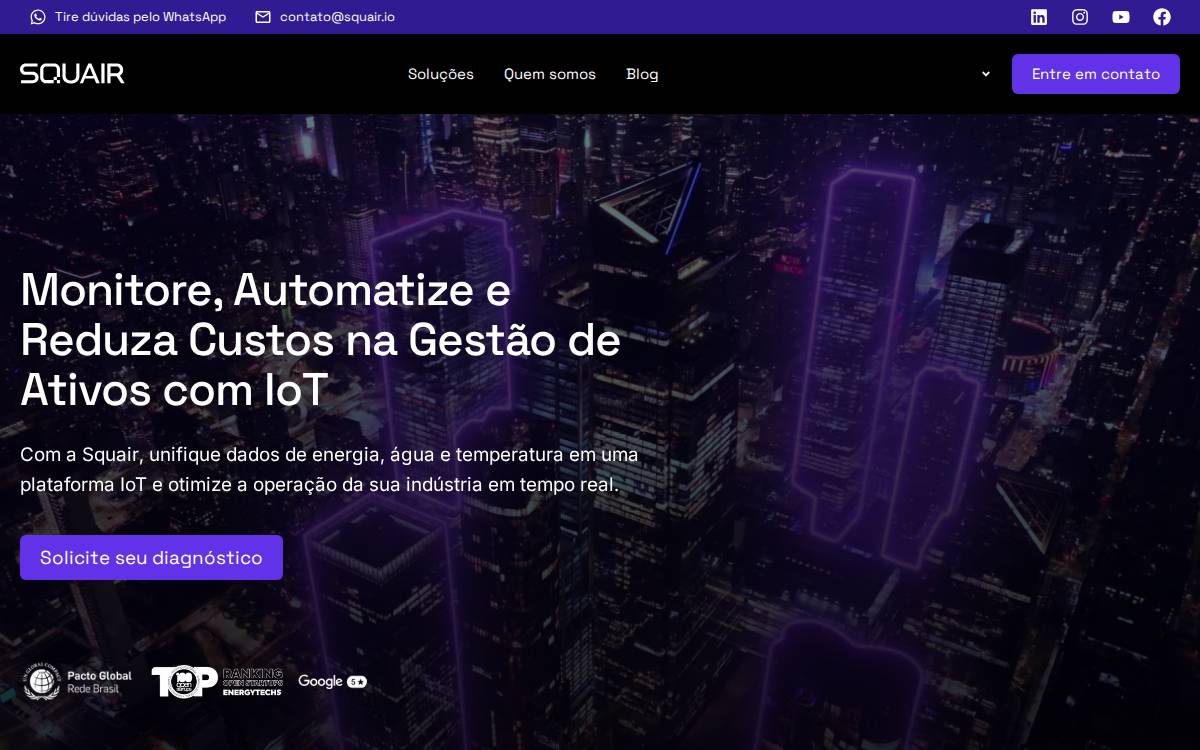 Squair website preview