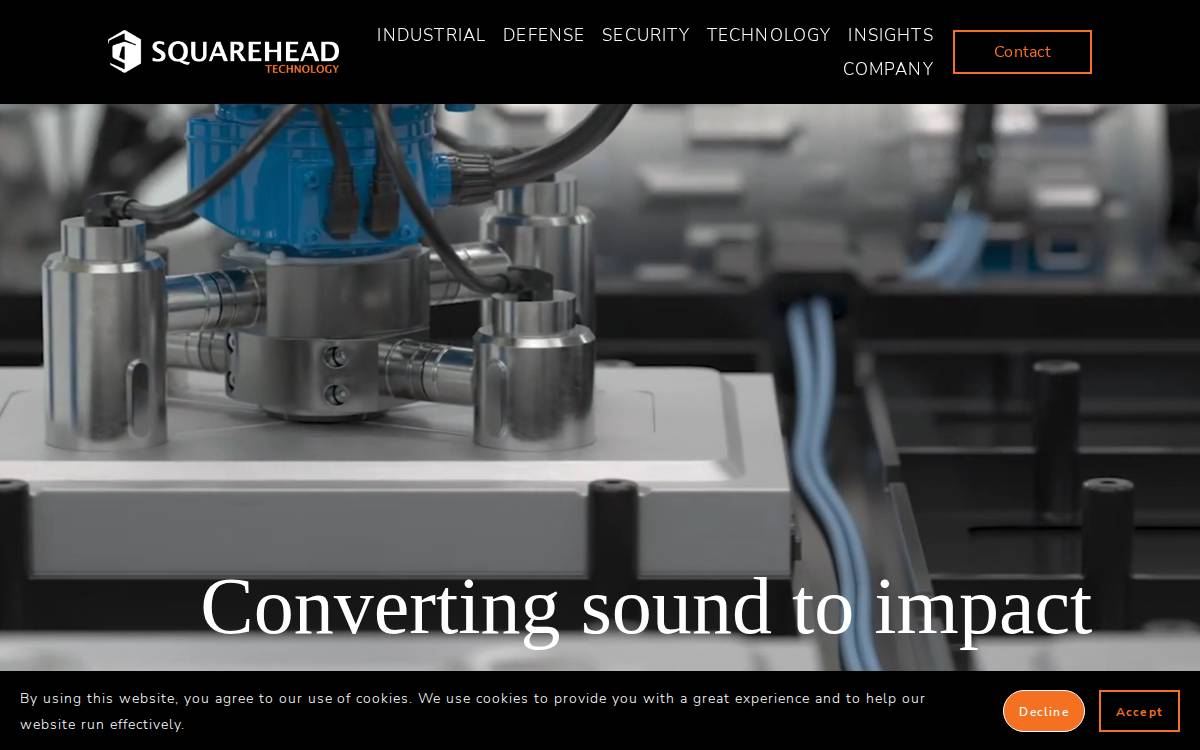 Squarehead Technology website preview
