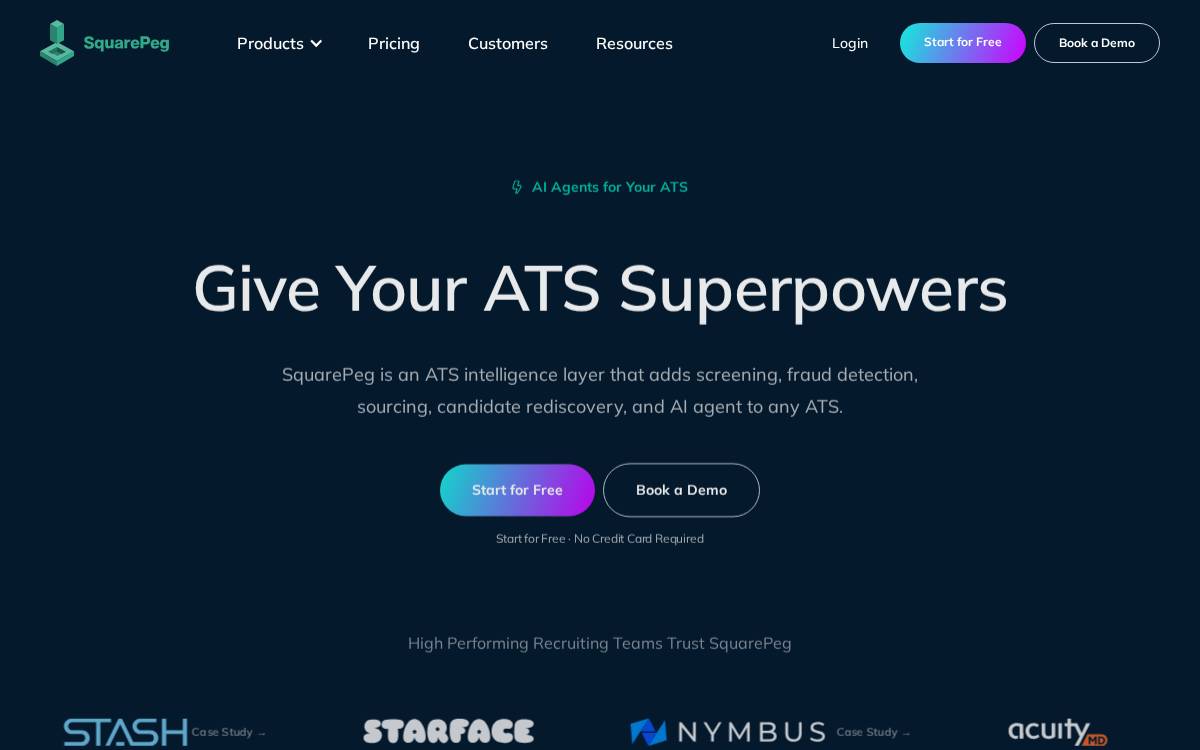 SquarePeg website preview