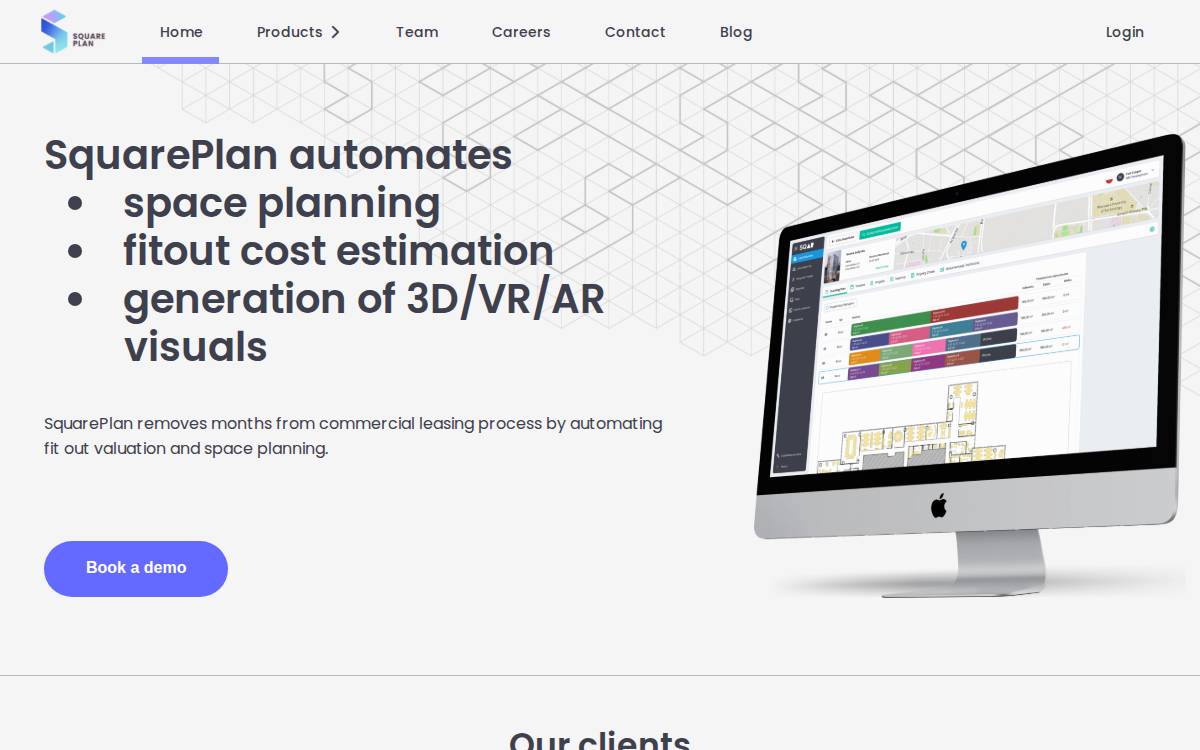 SquarePlan website preview